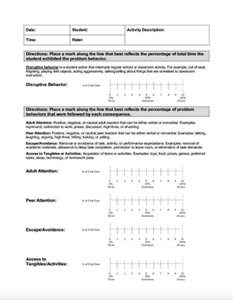 Intervention Selection Profile Observation Form