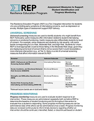 Assessment Measures to Support Student Identification