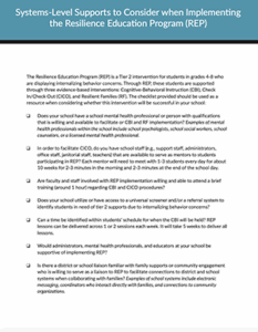 Systems-Level Supports Checklist